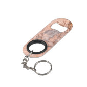 Porte-clé Décapsuleur Texture de pierre de marbre cool tendance (angle arrière)