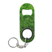 Porte-clé Décapsuleur Texture d'herbe verte d'un terrain de football (Devant)