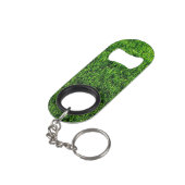 Porte-clé Décapsuleur Texture d'herbe verte d'un terrain de football (angle arrière)