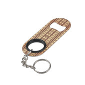 Porte-clé Décapsuleur Texture ethnique Brown (angle arrière)