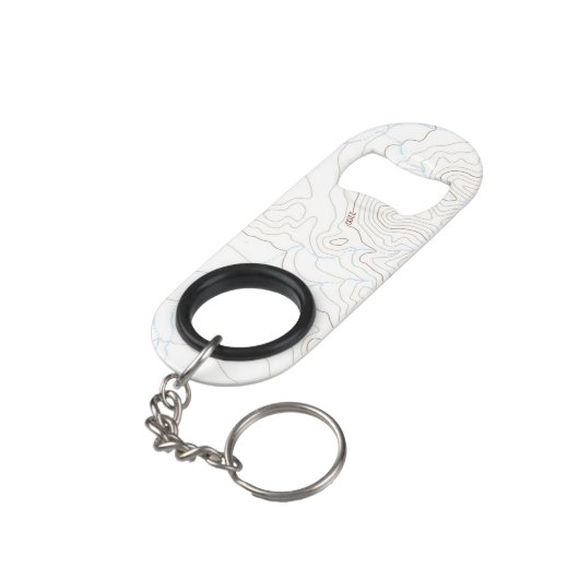 Porte-clé Décapsuleur Topographic (angle arrière)