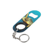 Porte-clé Décapsuleur Tortue de mer nageant sous l'eau (angle arrière)