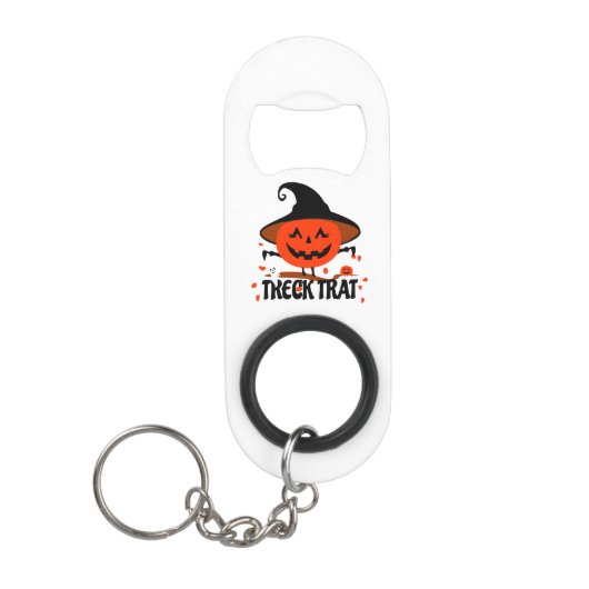 Porte-clé Décapsuleur Treck Trat Citrouille Sourire (Devant)