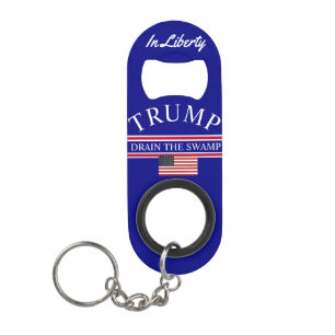 Porte-clé Décapsuleur Trump Égoutter le Marais Porte-clés