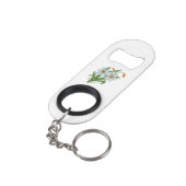 Porte-clé Décapsuleur Tulipes et fleurs de jonquilles (angle arrière)