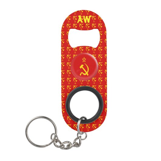 Porte-clé Décapsuleur Union Soviétique - drapeau de l'URSS (Devant)
