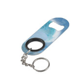 Porte-clé Décapsuleur Vague Bleue Artistique (angle arrière)
