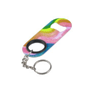 Porte-clé Décapsuleur Vagues arc-en-ciel (angle arrière)