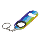 Porte-clé Décapsuleur Vagues colorées (Devant Angle)