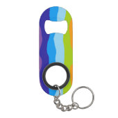 Porte-clé Décapsuleur Vagues colorées (Dos)