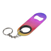 Porte-clé Décapsuleur Vapeur arc-en-ciel (Devant Angle)