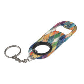 Porte-clé Décapsuleur Verre coloré en gras (Devant Angle)