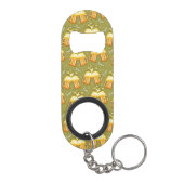 Porte-clé Décapsuleur Verres de motif de bière (Dos)