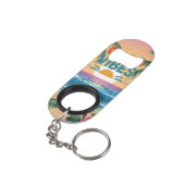 Porte-clé Décapsuleur Vibes d'été Carnet tropical (angle arrière)