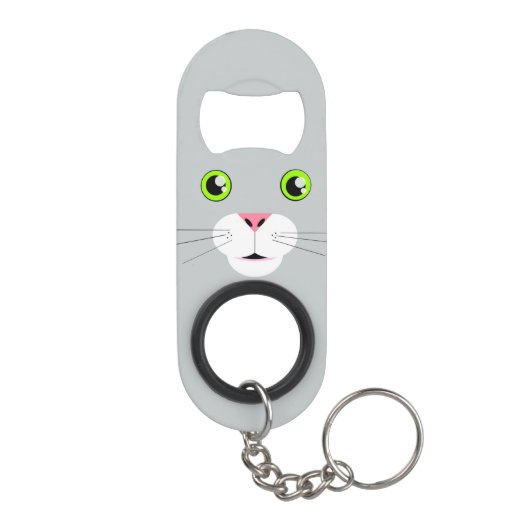 Porte-clé Décapsuleur Visage de chat (Dos)