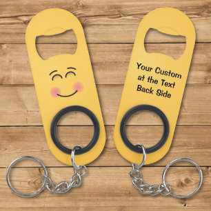 Porte-clé Décapsuleur Visage Souriant aux Yeux Souriants