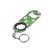 Porte-clé Décapsuleur Volley-ball avec Casquette de Noël (angle arrière)