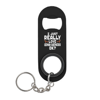 Porte-clé Décapsuleur Vraiment aimer berger allemand
