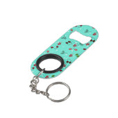 Porte-clé Décapsuleur Winter Love Mittens et Snowflake Motif (angle arrière)