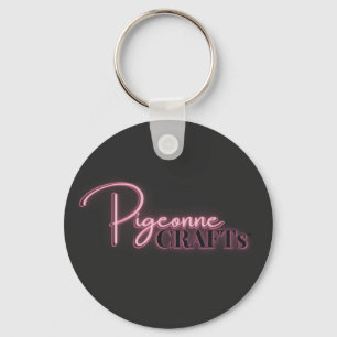 Porte-clé du logo de Pigeonne Crafts