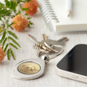 Porte-clé en métal bitcoin (Côté )