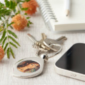  Porte-clé en métal Sandra (Côté )