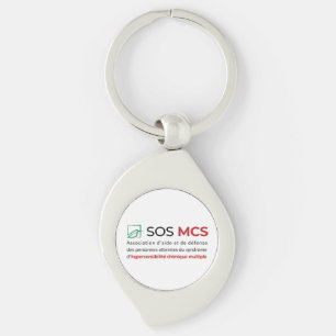 Porte-clé en métal SOS MCS