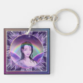 Porte-clé fée de la pluie violette (Dos)