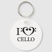Porte-clé I Love Cello (Recto)