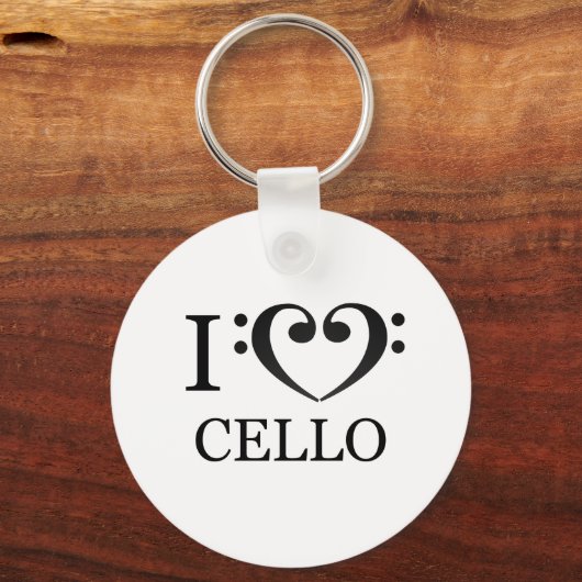 Porte-clé I Love Cello (Recto)