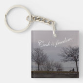 Porte-clé "l'argent est la liberté" par RoseWrites (Devant)