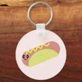 PORTE-CLÉ MIGNON CHIEN CHAUD KAWAII (Recto)