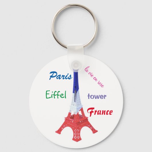 porte-clé "Paris, France (Recto)