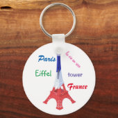 porte-clé "Paris, France (Recto)