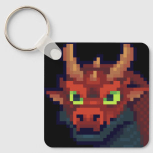 Porte-clé Pixel dragon