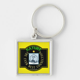 Porte-clé premium "Natuur de beste aansluiting" Sleutelhanger
