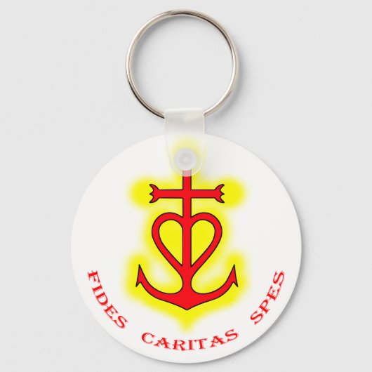 Porte-clef Croix camarguaise (Fides Caritas Spes) (Recto)