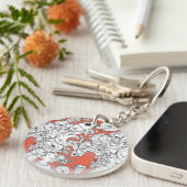 Porte-clefs Abstract acrylic keychain (Devant Droit)