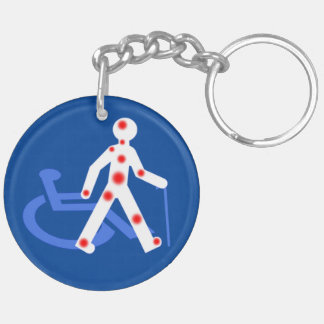 Porte-clefs Handicap invisible / Visible