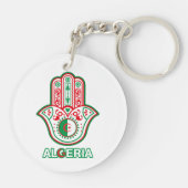 Porte-clefs main de fatma drapeau algérien  (Dos)