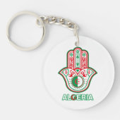 Porte-clefs main de fatma drapeau algérien  (Devant)