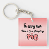 Porte-clefs Ronchon le cochon (Devant)