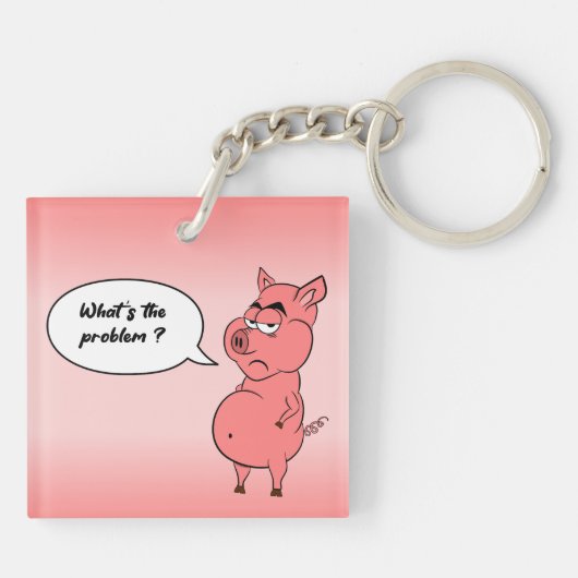 Porte-clefs Ronchon le cochon (Dos)