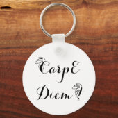 Porte-clefs rond 1 Carpe Diem (Recto)