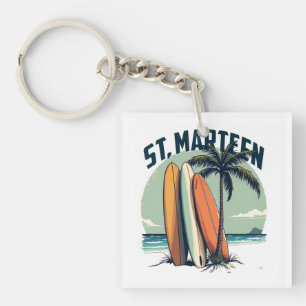 Porte-Clefs Saint-Martin Surf Keychain