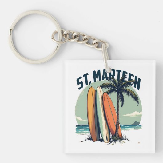 Porte-Clefs Saint-Martin Surf | Keychain (Devant)