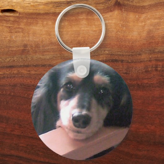 PORTE-CLÉS キュートなブラッククリームのダックスフント! (Recto)