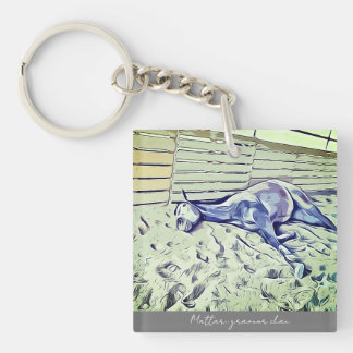 PORTE-CLÉS グラマーちゃんイラスト風アクリル