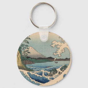 Porte-clés 波 と 富 士 山, 広 Vague 重 et Mont Fuji, Hiroshige