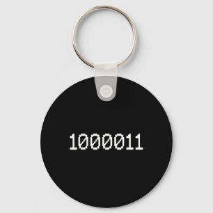 Porte-clés 1000011 Code binaire 67 Meme Ordinateur Codage Drô